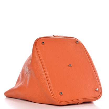 Hermes Taurillon Clemence Picotin Lock 26 GM Orange 4 of 9