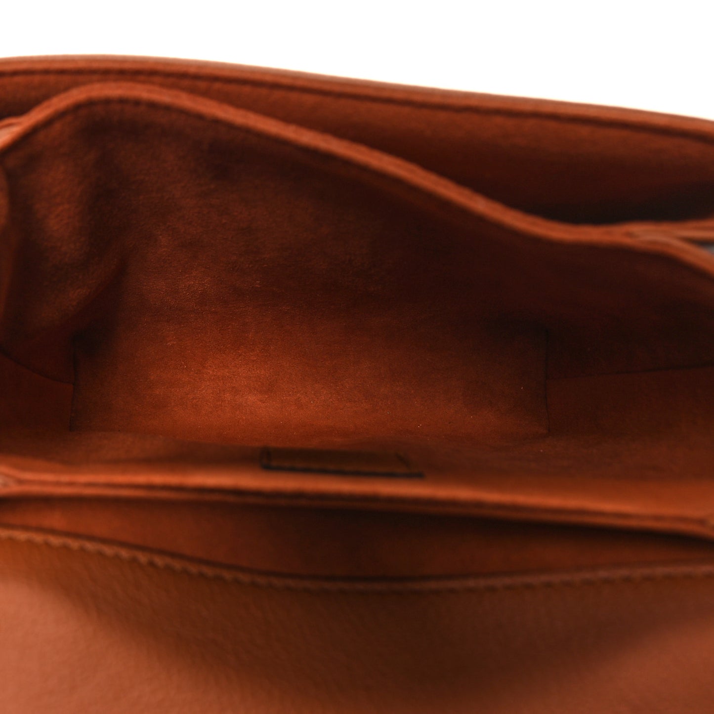 Grained Calfskin Lockme Oxford Cognac