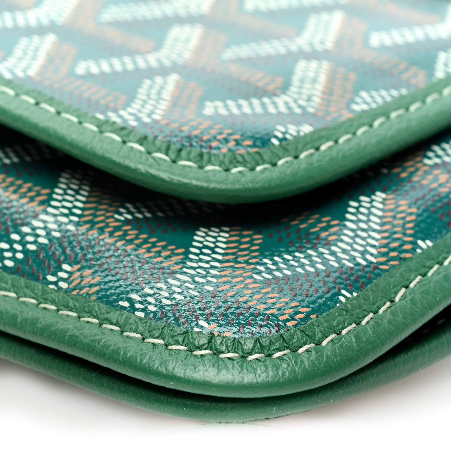 Goyard Goyardine Plumet Wallet Clutch Green 9 of 10