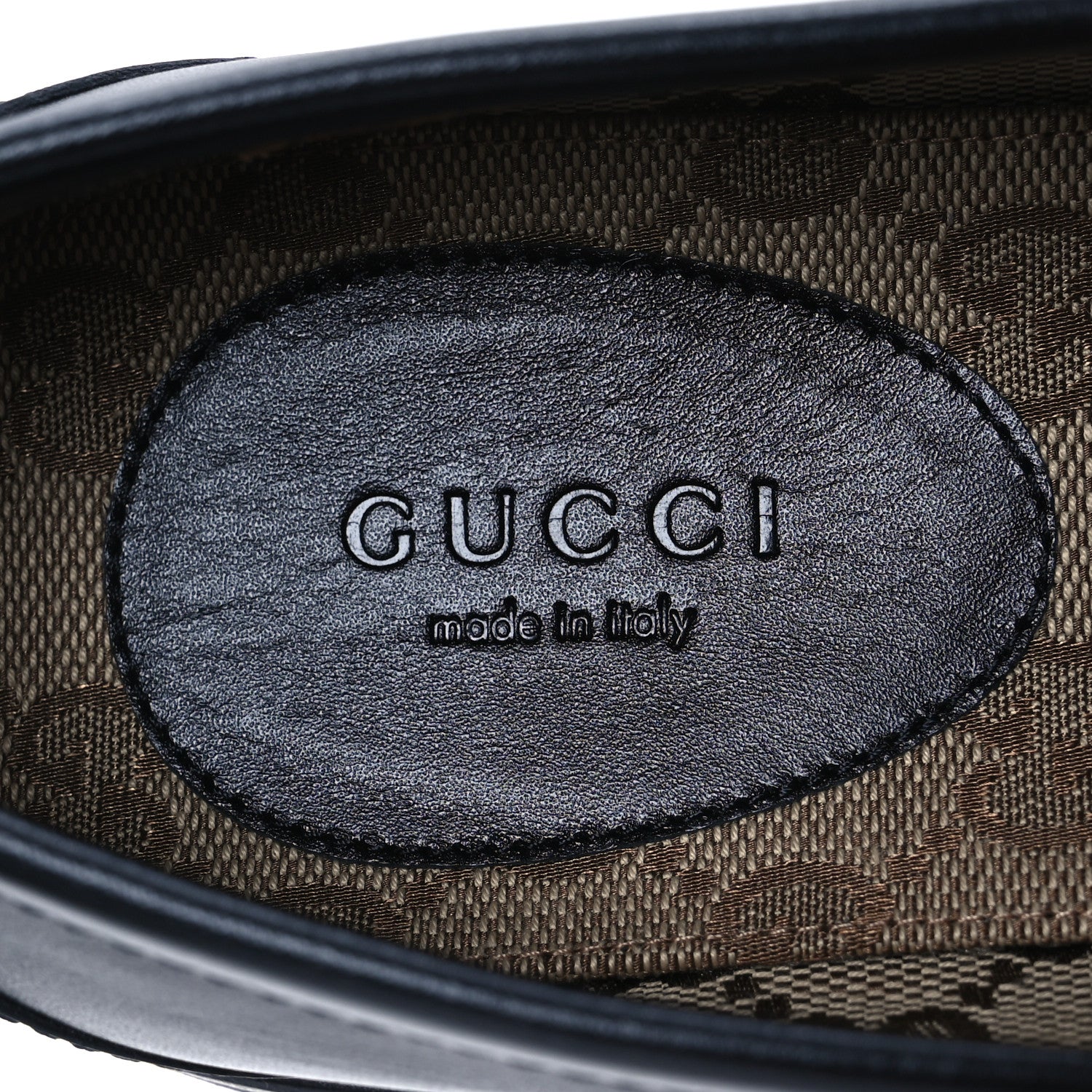 Gucci Betis Glamour Calfskin Womens Horsebit Loafers 37.5 Black 9 of 11