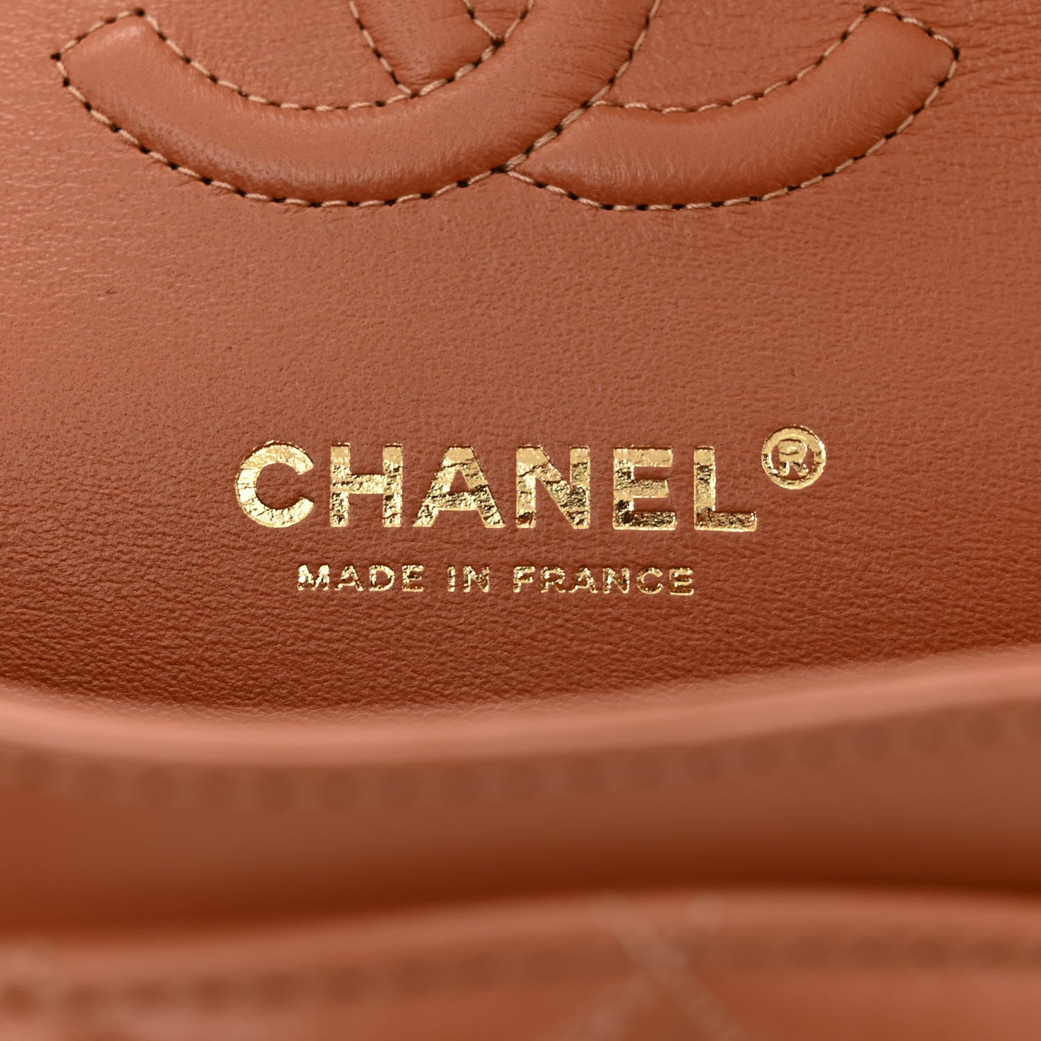 Chanel Lambskin Quilted Small Double Flap Brown 6 of 11