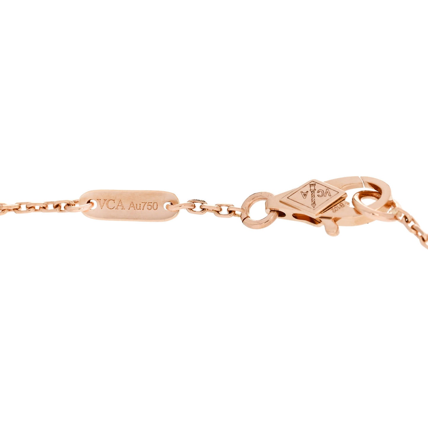 18K Rose Gold Carnelian Sweet Alhambra Bracelet