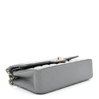Chanel Caviar Quilted Medium Double Flap Grey 4 of 14