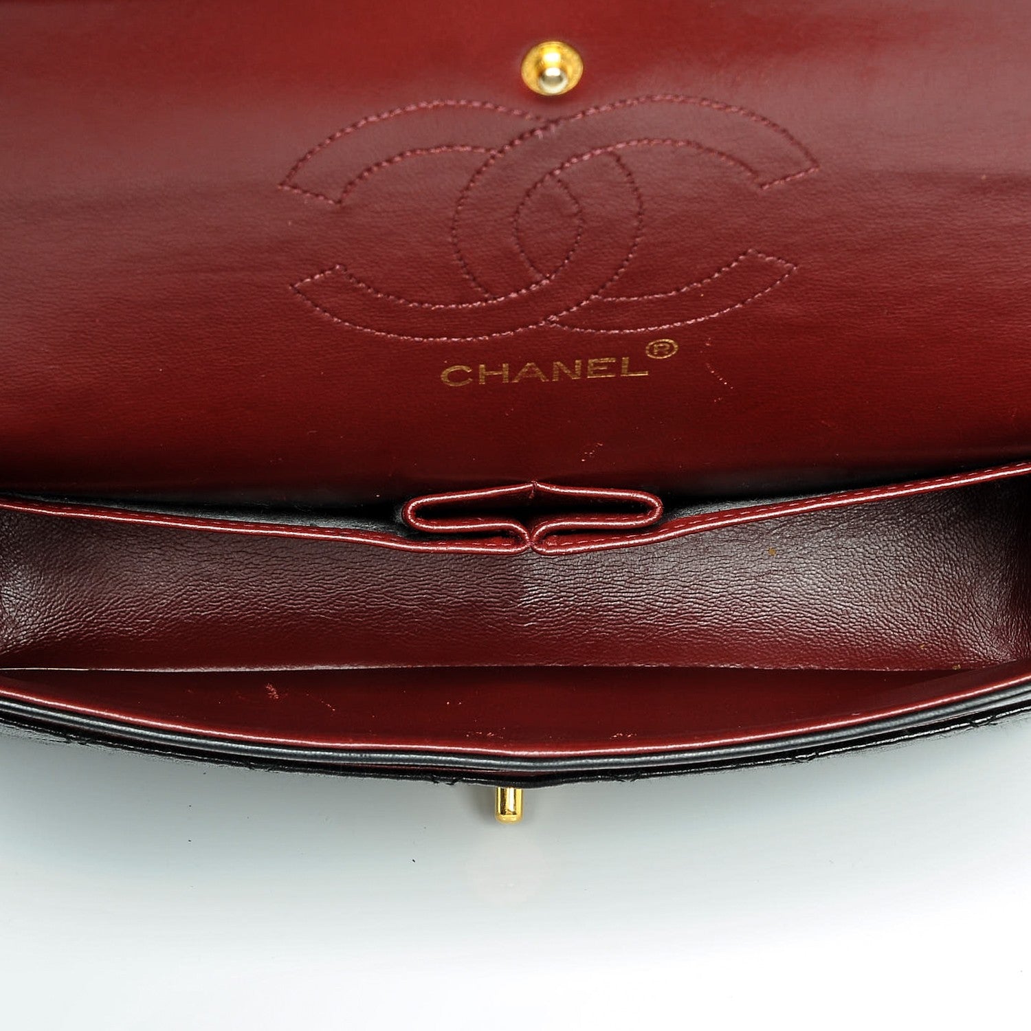 Chanel Lambskin Quilted Medium Double Flap Black 5 of 9