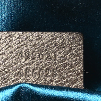 Gucci GG Supreme Monogram Textured Dollar Calfskin Web Small Ophidia Dome Shoulder Bag Beige Ebony New Acero 7 of 10