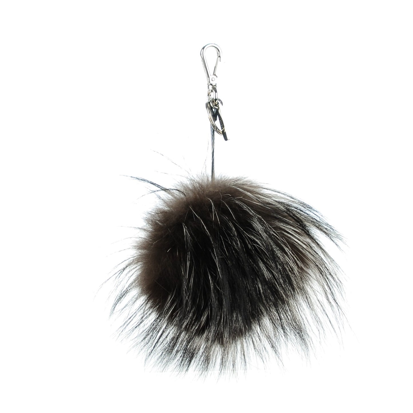 Silver Fox Fur Vitello Elite Monster Bag Bug Cube Charm Multicolor