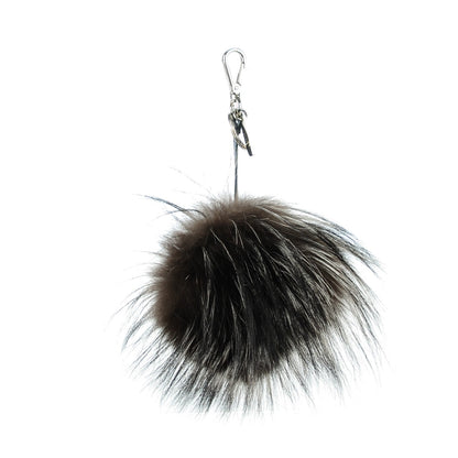 Fendi Silver Fox Fur Vitello Elite Monster Bag Bug Cube Charm Multicolor 3 of 5