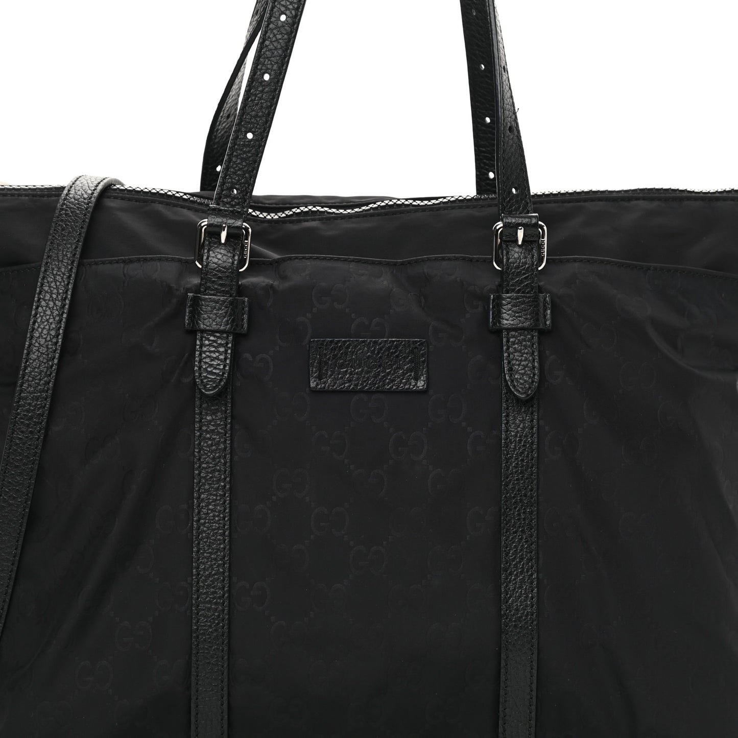 Nylon Monogram Tote Black