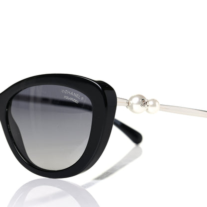 Chanel Polarized Cat Eye Pearl Sunglasses 5340-H Black 5 of 5