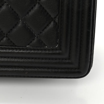 Chanel Calfskin Quilted Medium Boy Flap Black 5 of 9