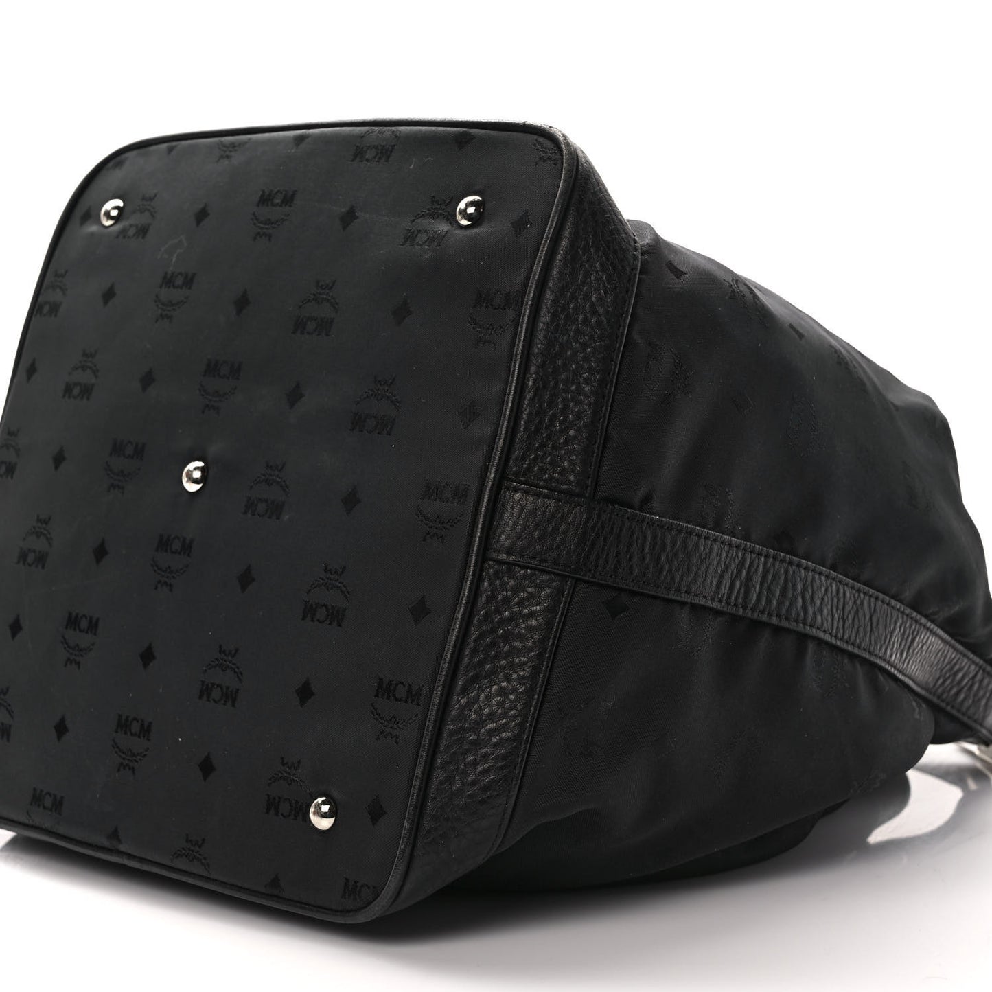 Nylon Monogram Bucket Black