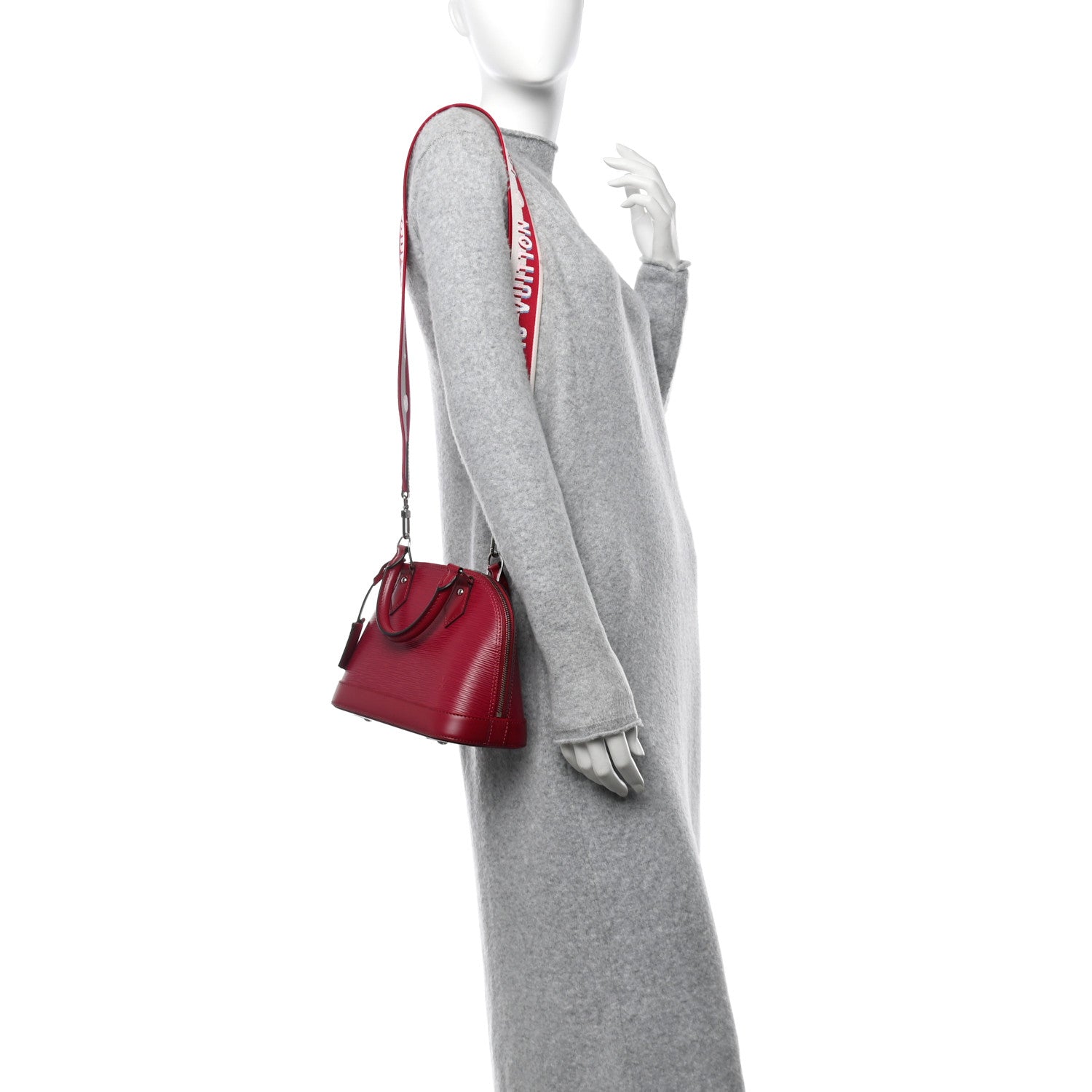 Louis Vuitton Epi Jacquard Alma BB Raspberry 2 of 10