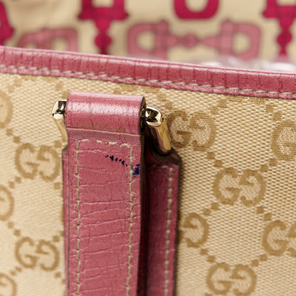 Gucci Monogram Medium Jolicoeur Tote Pink 14 of 14