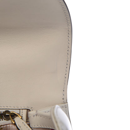 Gucci Calfskin Plexiglass Medium Classic 2 Top Handle Bag White 9 of 12