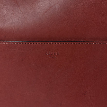 Celine Natural Calfskin Sangle Bucket Bag Red Wood 15 of 18