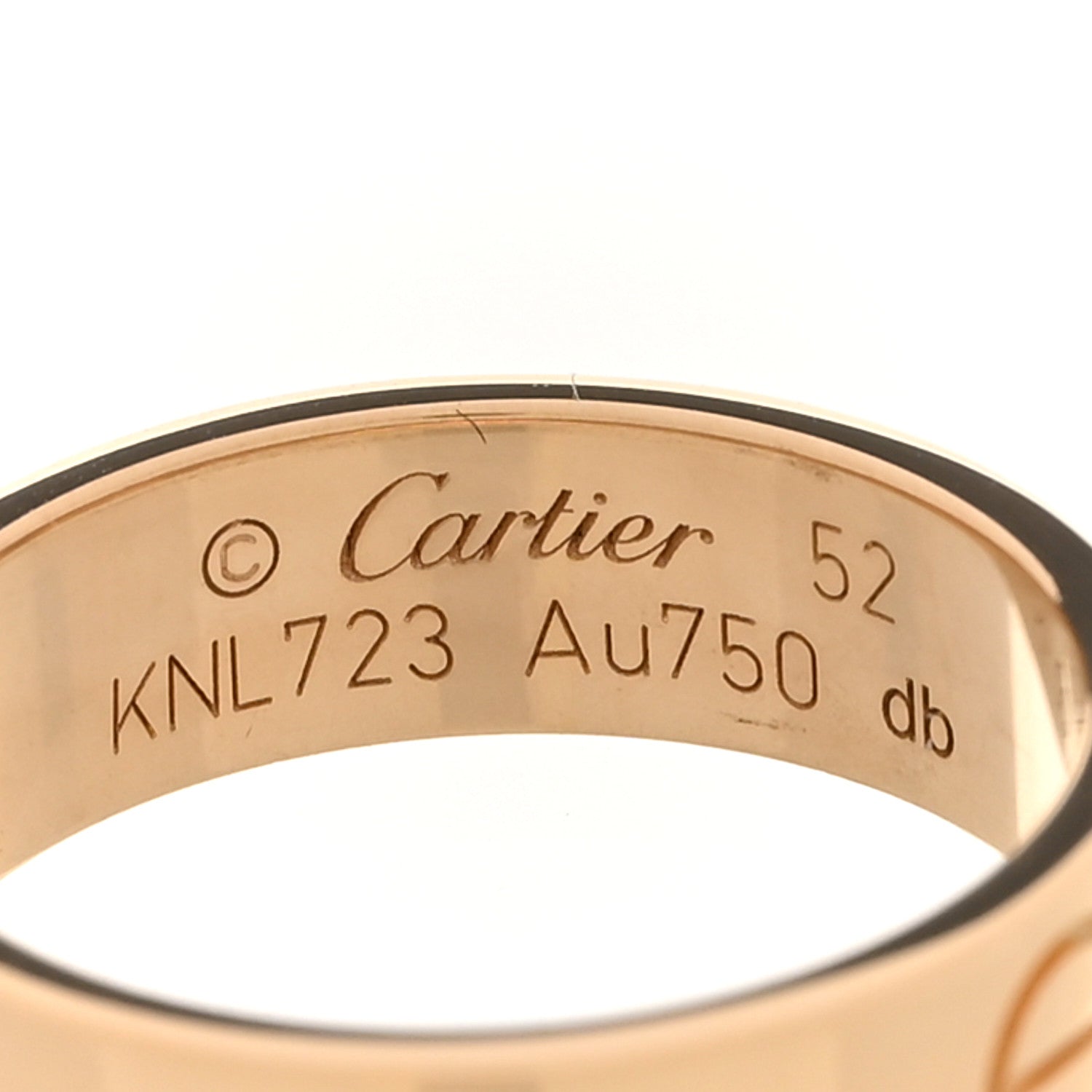 Cartier 18K Yellow Gold 5.5mm LOVE Ring 52 6 4 of 5