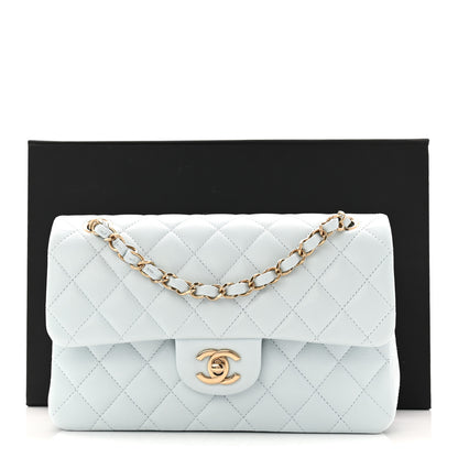 Chanel Caviar Quilted Small Double Flap Light Blue 11 of 11