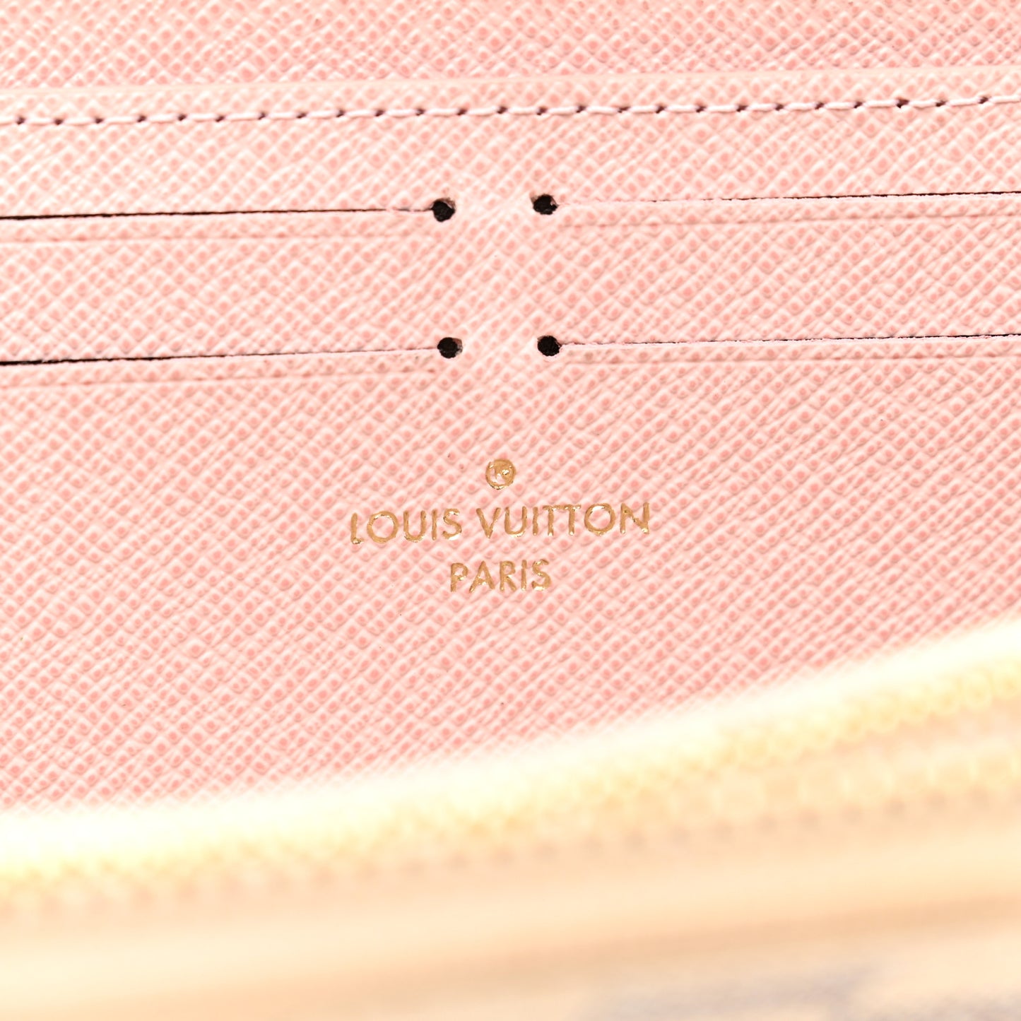 Damier Azur Clemence Wallet Rose Ballerine