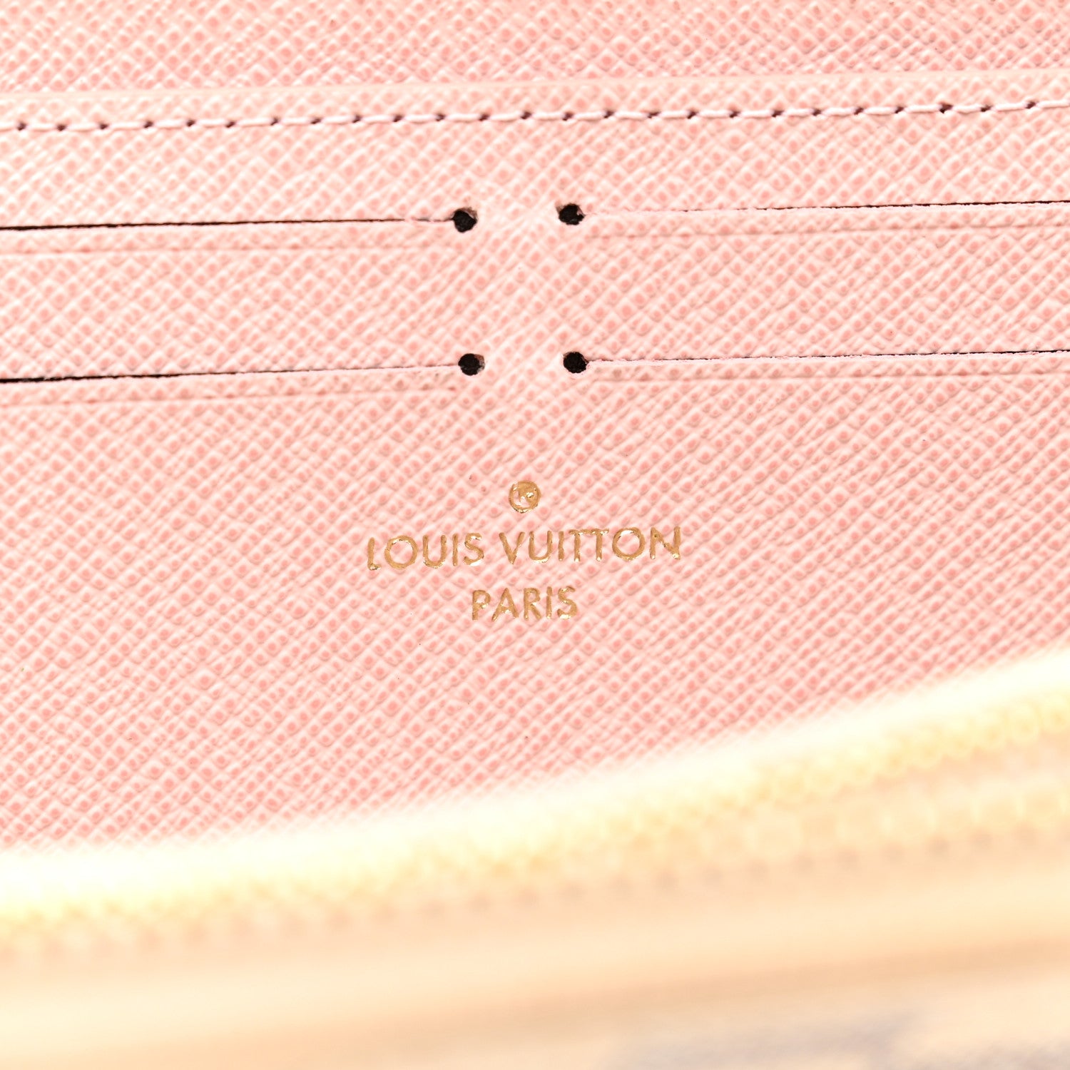 Louis Vuitton Damier Azur Clemence Wallet Rose Ballerine 6 of 10