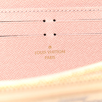 Louis Vuitton Damier Azur Clemence Wallet Rose Ballerine 6 of 10