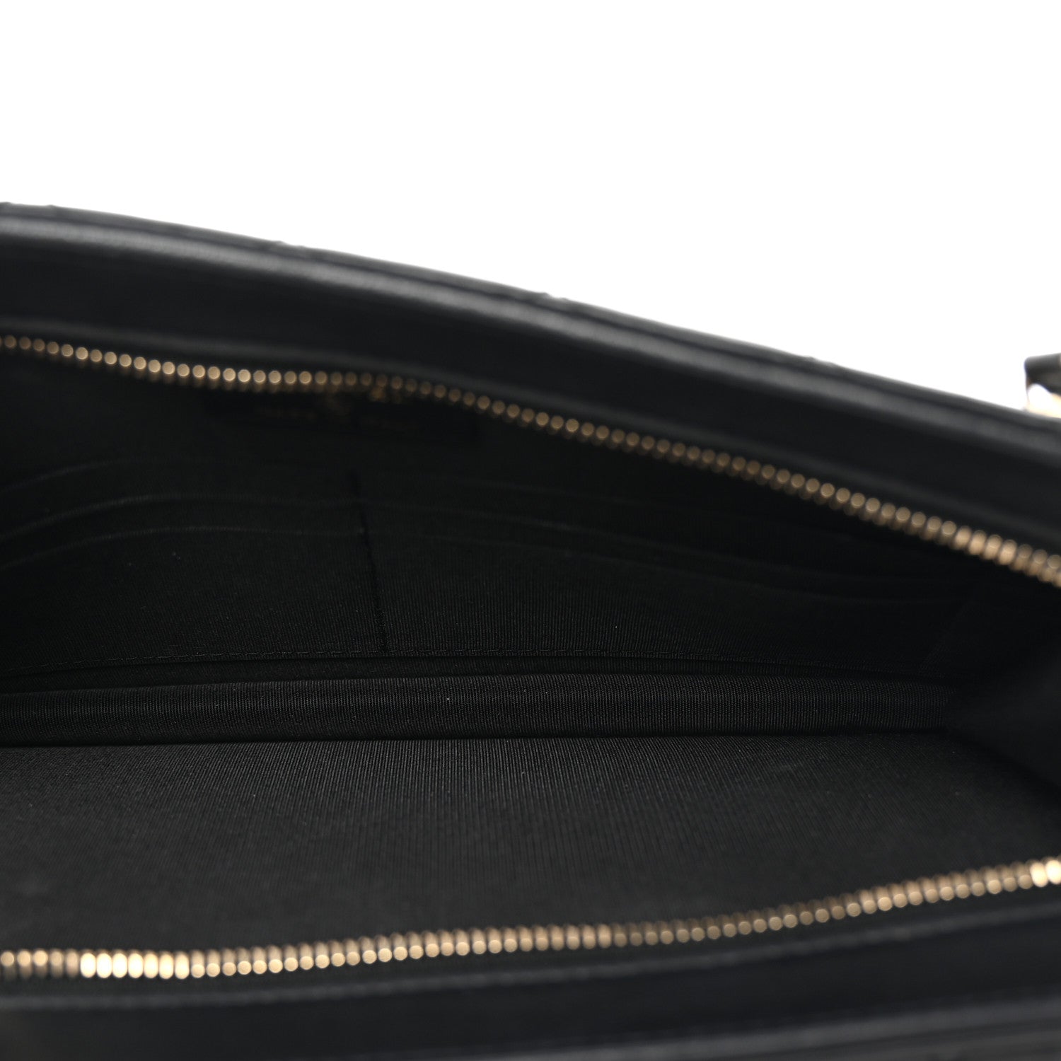 Chanel Lambskin Quilted Wristlet Clutch Black 5 of 7