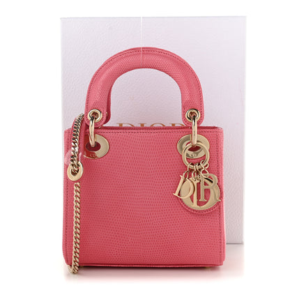 Christian Dior Lizard Mini Lady Dior Pink 11 of 11