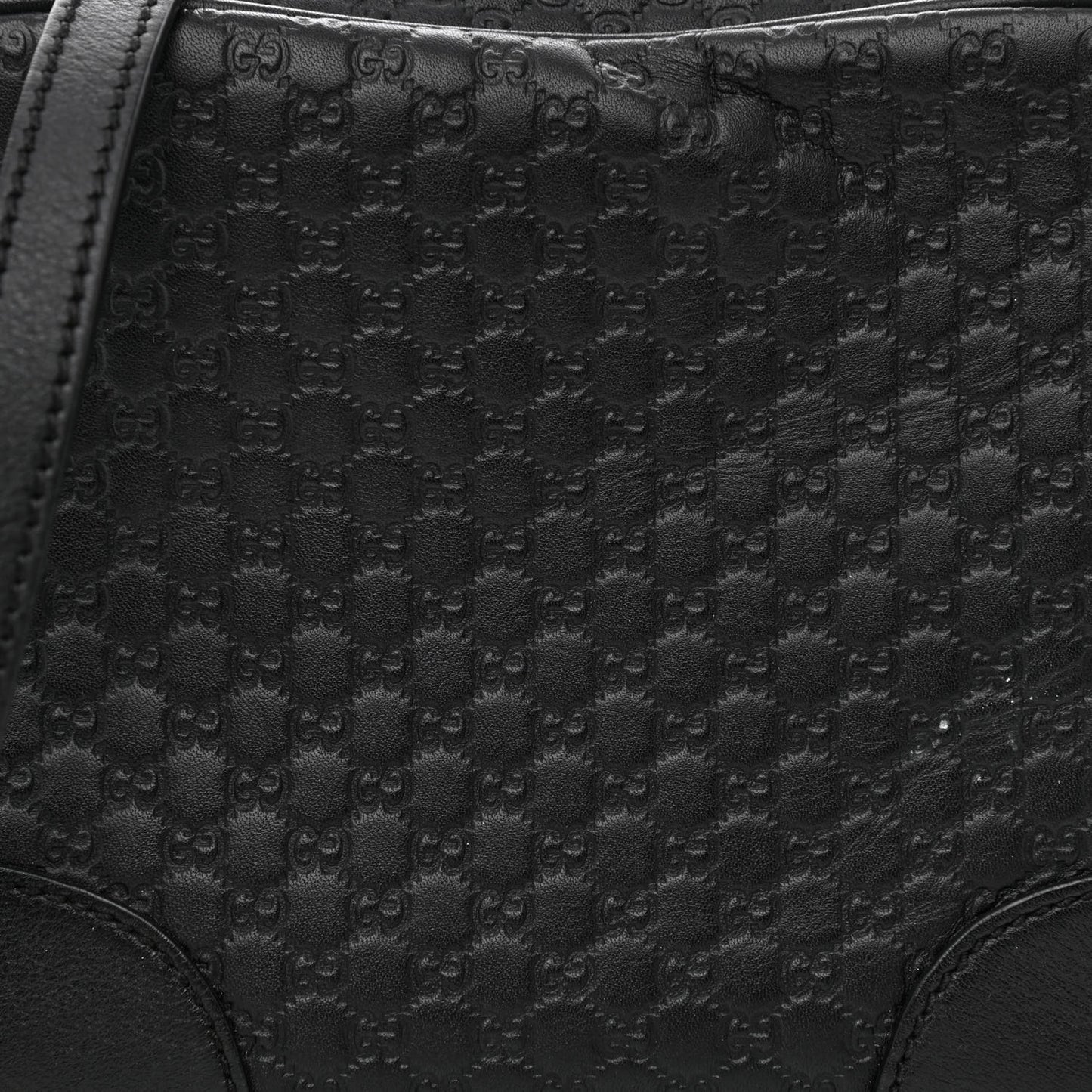 Microguccissima Mini Bree Messenger Bag Black