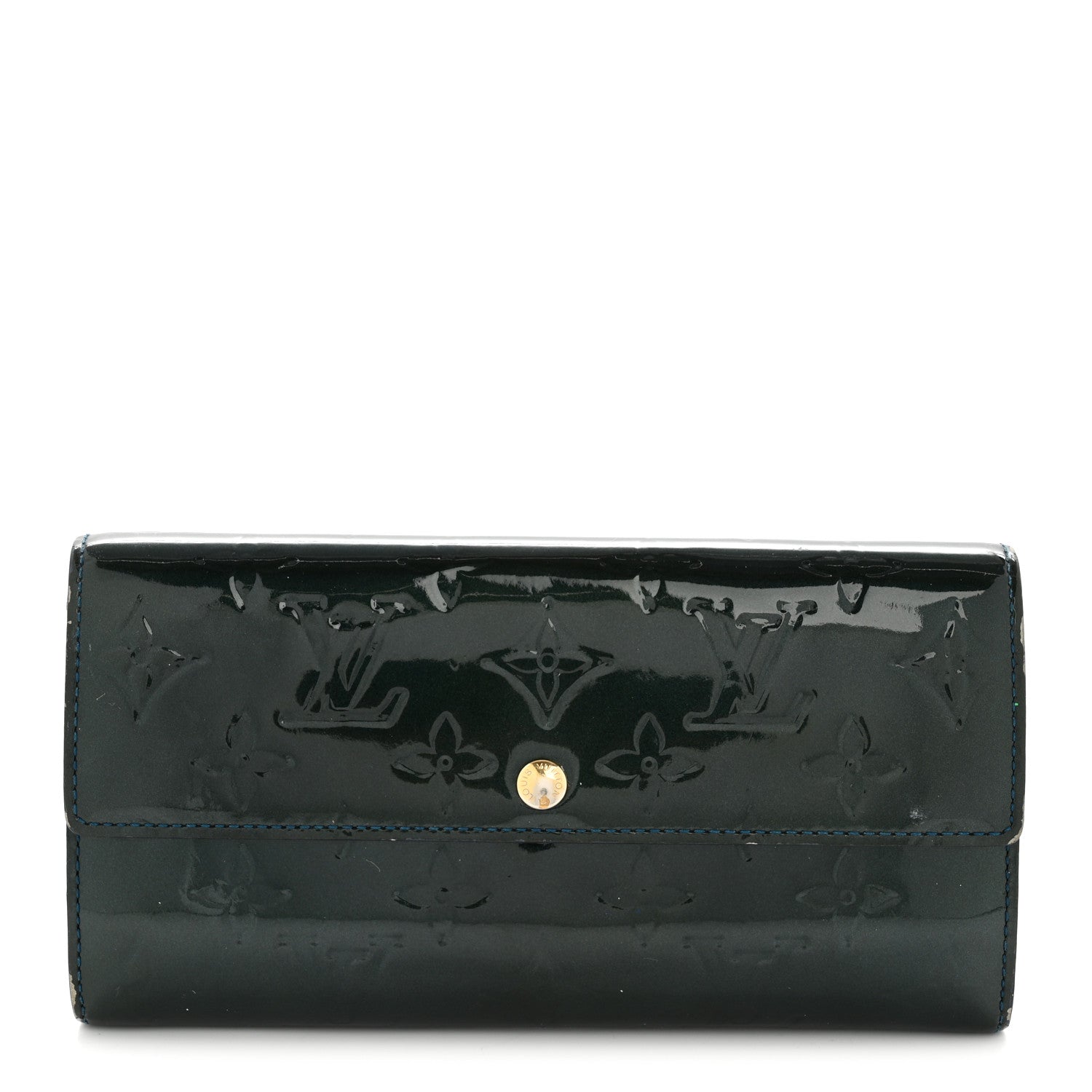 Louis Vuitton Vernis Sarah Wallet Blue Nuit 1 of 11