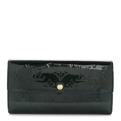 Louis Vuitton Vernis Sarah Wallet Blue Nuit 1 of 11
