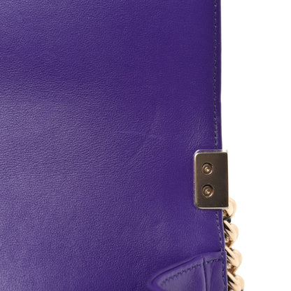 Chanel Calfskin Quilted Small Boy Flap Purple 11 of 12