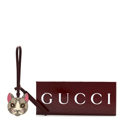Gucci GG Supreme Monogram Cat Bag Charm 4 of 4