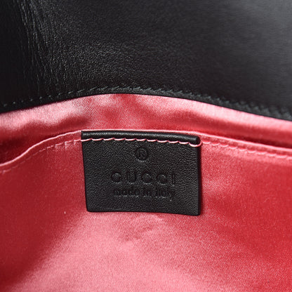 Gucci Velvet Matelasse Mini GG Marmont Shoulder Bag Black 5 of 8