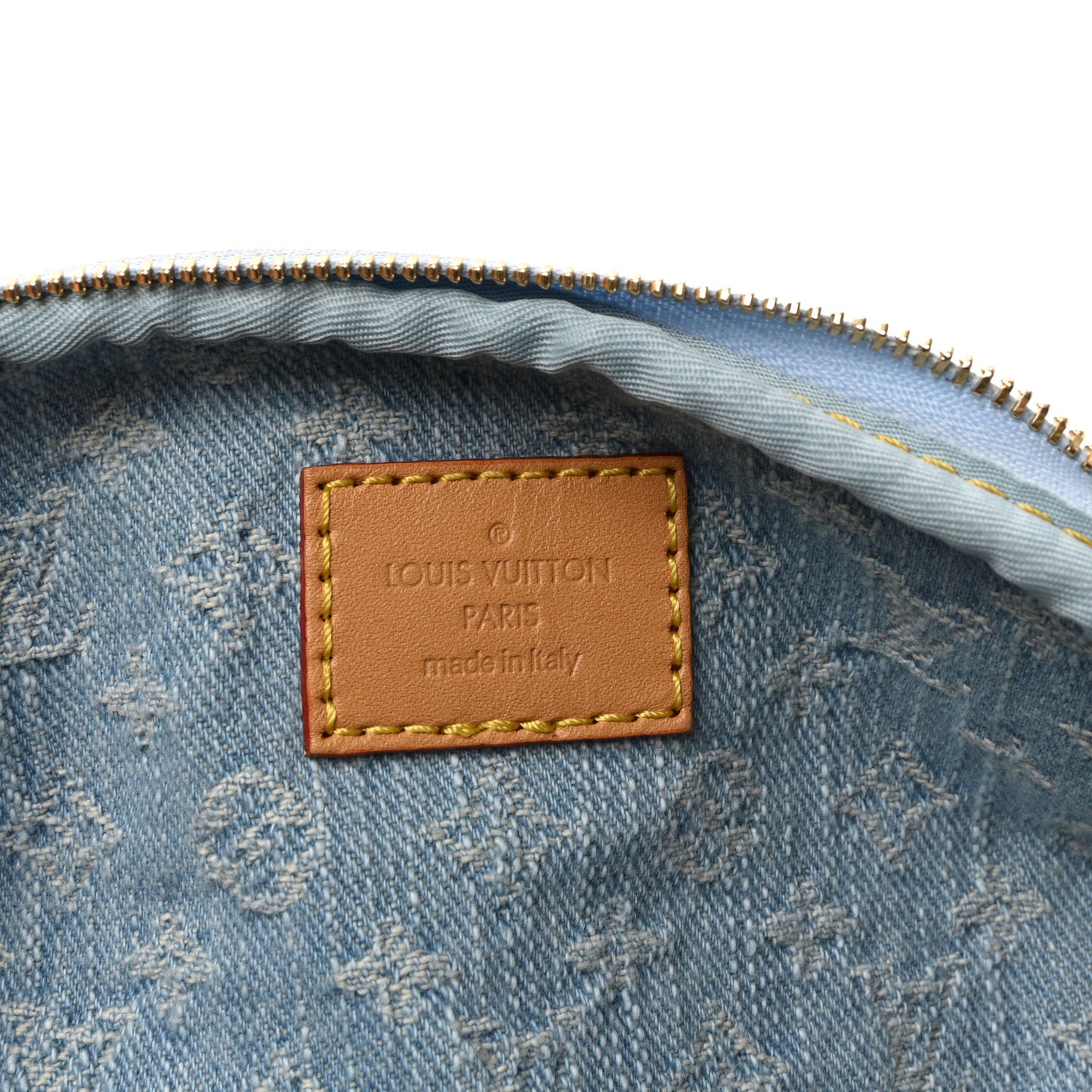 Monogram Denim Mini Bumbag Sky Blue