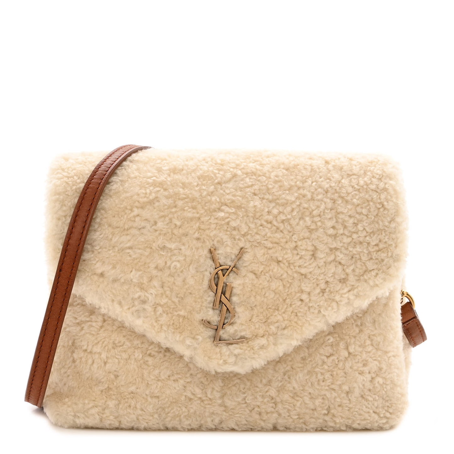 Shearling Toy Loulou Shoulder Bag Natural