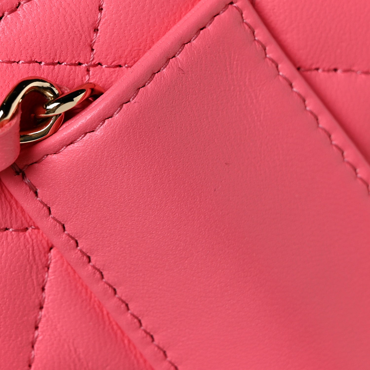 Chanel Lambskin Quilted CC In Love Heart Waist Belt Bag With Chain Pink 11 of 13
