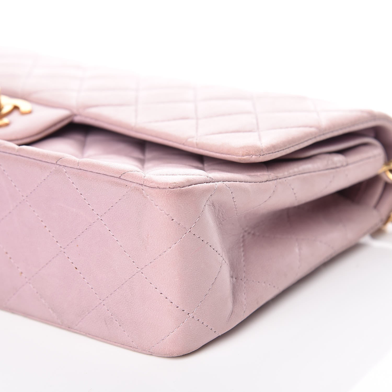 Chanel Lambskin Quilted Medium Double Flap Light Pink 9 of 13