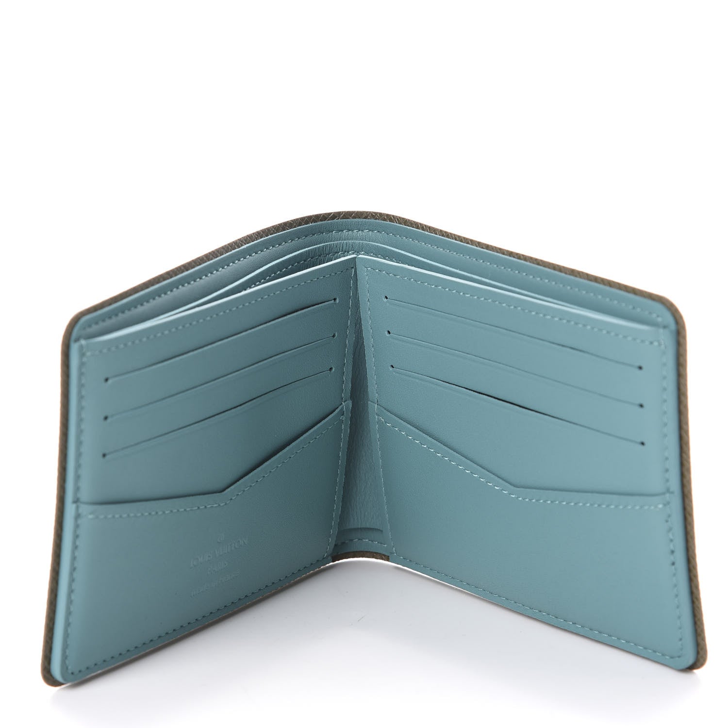 Louis Vuitton Monogram Outdoor Slender Wallet Pacific Blue 5 of 6