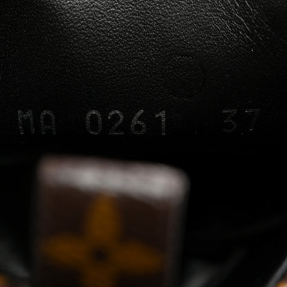 Louis Vuitton Suede Calfskin Monogram Laureate Platform Desert Boots 37 Black 6 of 8