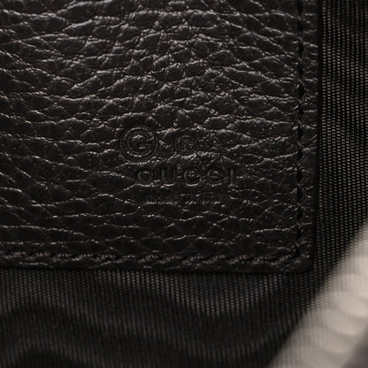 Gucci Grained Calfskin Zip Wristlet Pouch Black 8 of 11