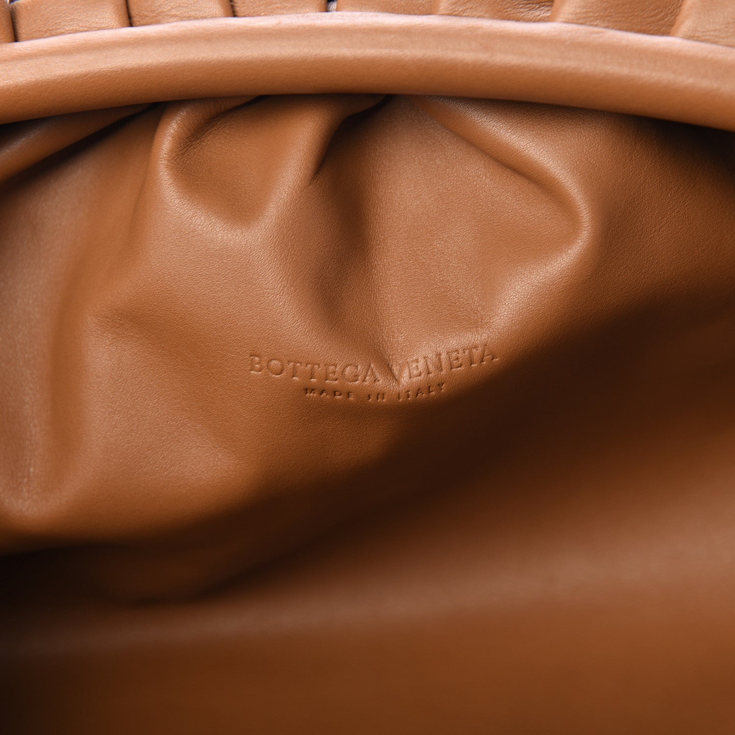 Bottega Veneta Smooth Butter Calf The Pouch Oversized Clutch Cammello 5 of 8
