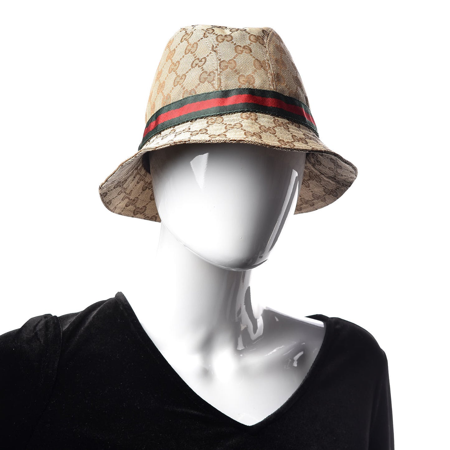 Monogram Web Bucket Hat M Brown