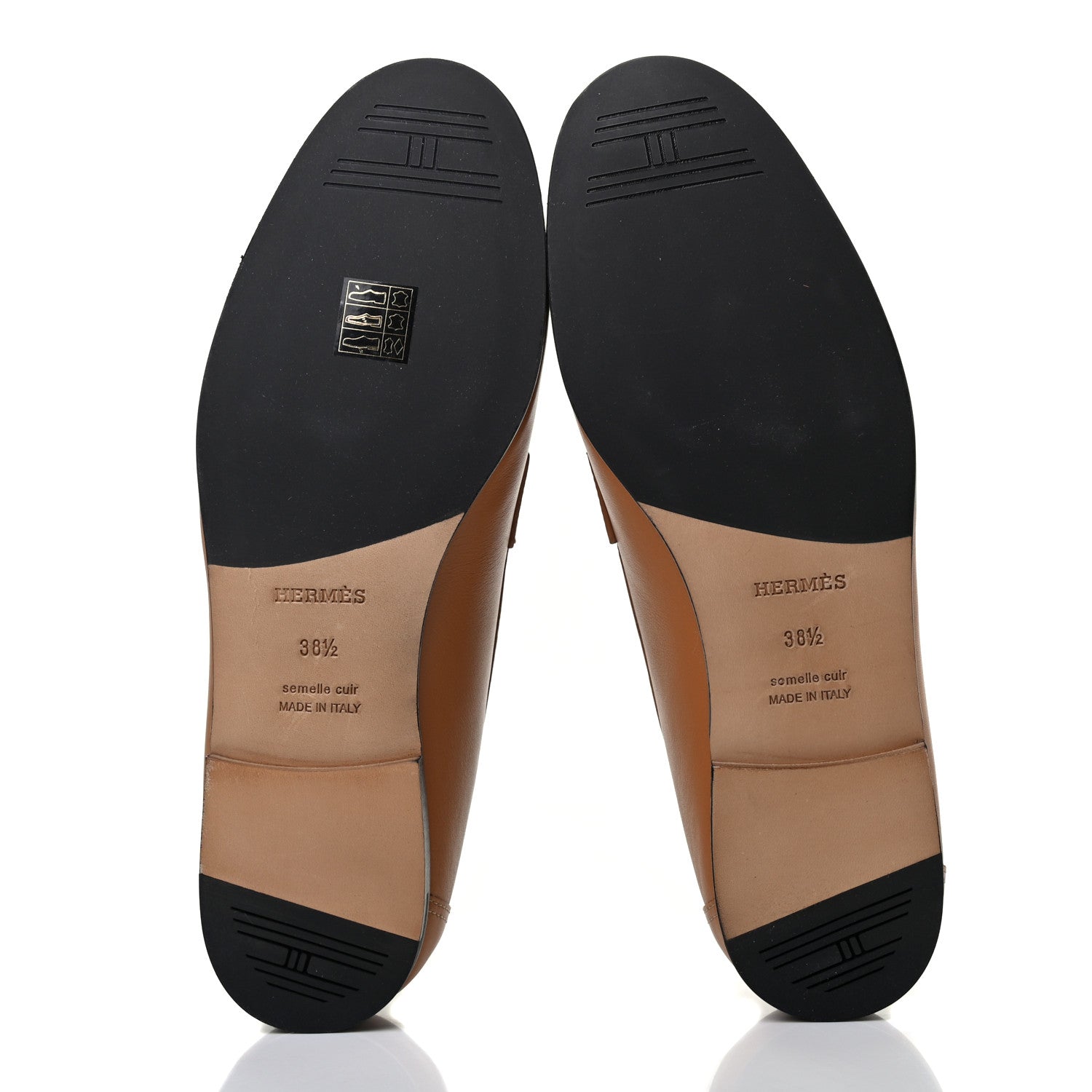 Hermes Calfskin Colette Loafer 38.5 Beige Dore 5 of 8