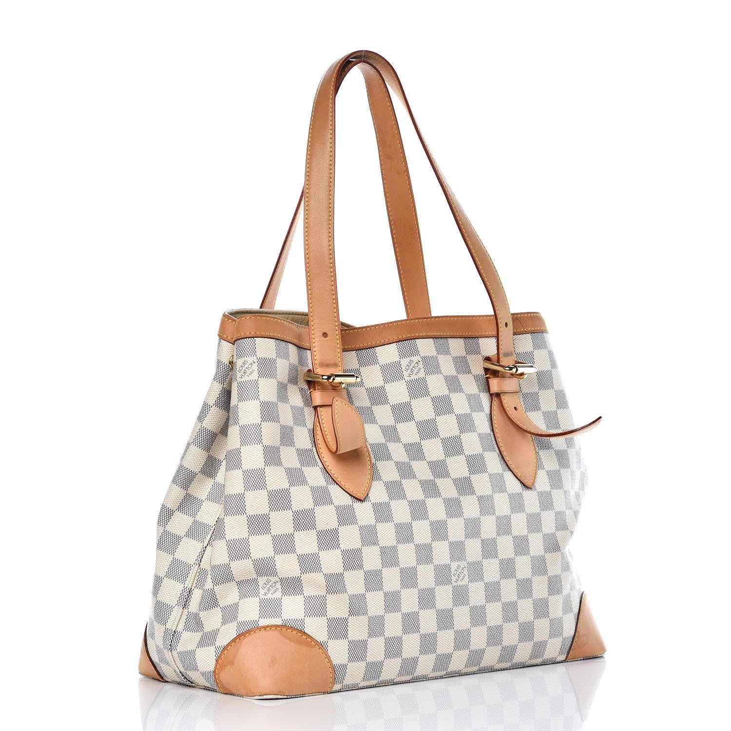 Louis Vuitton Damier Azur Hampstead MM 3 of 19