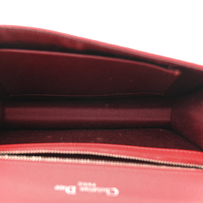 Christian Dior Grained Calfskin Small Diorama Flap Bag Red 5 of 13