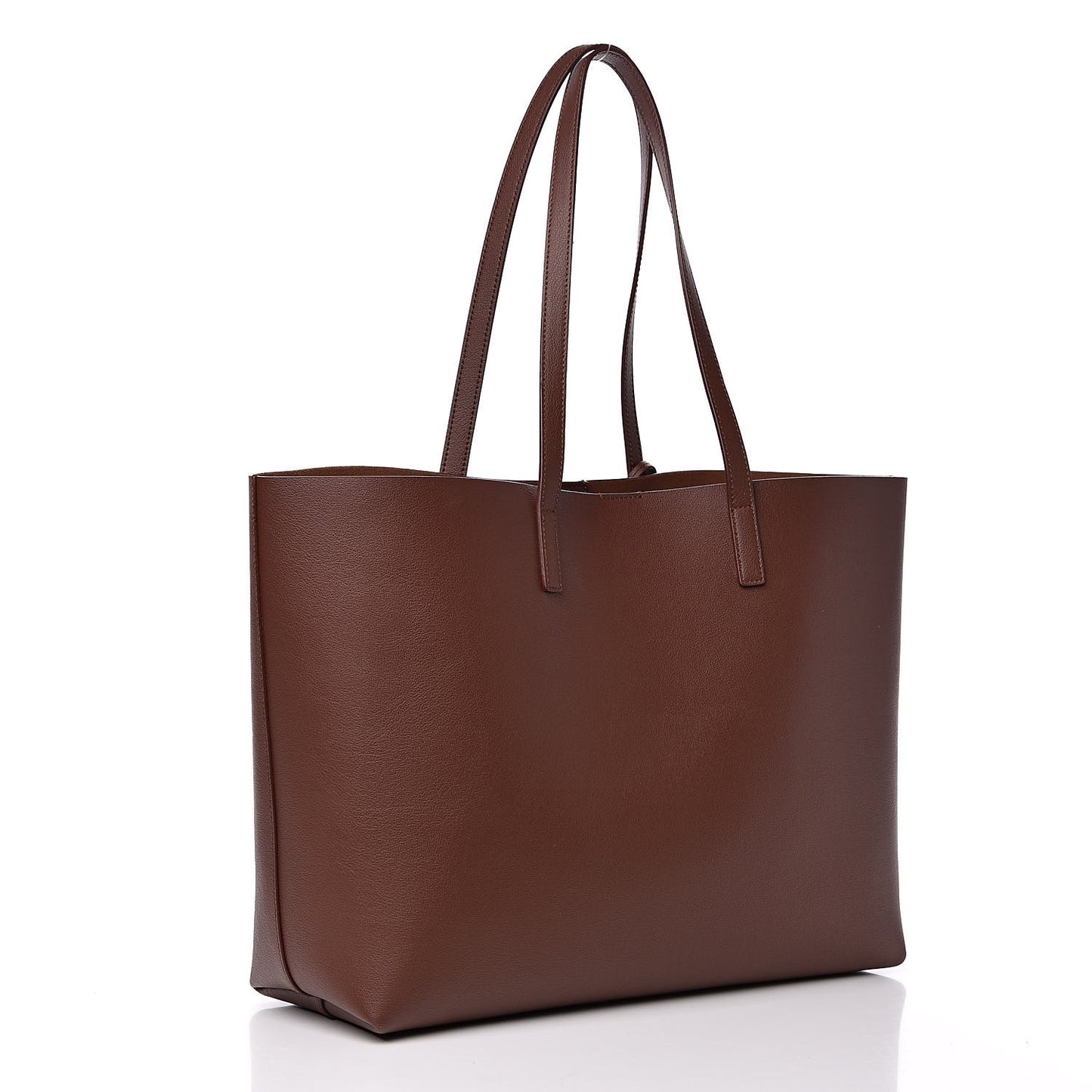 Calfskin Large Shopping Tote Old Brandy