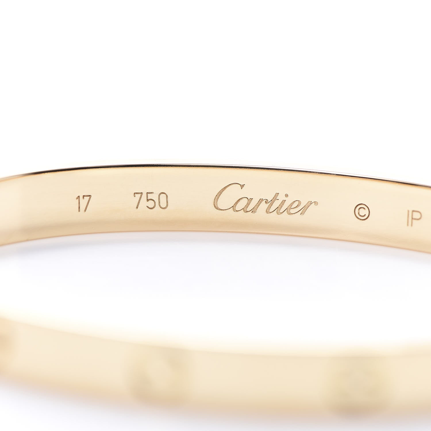 Cartier 18K Yellow Gold LOVE Bracelet 17 4 of 6