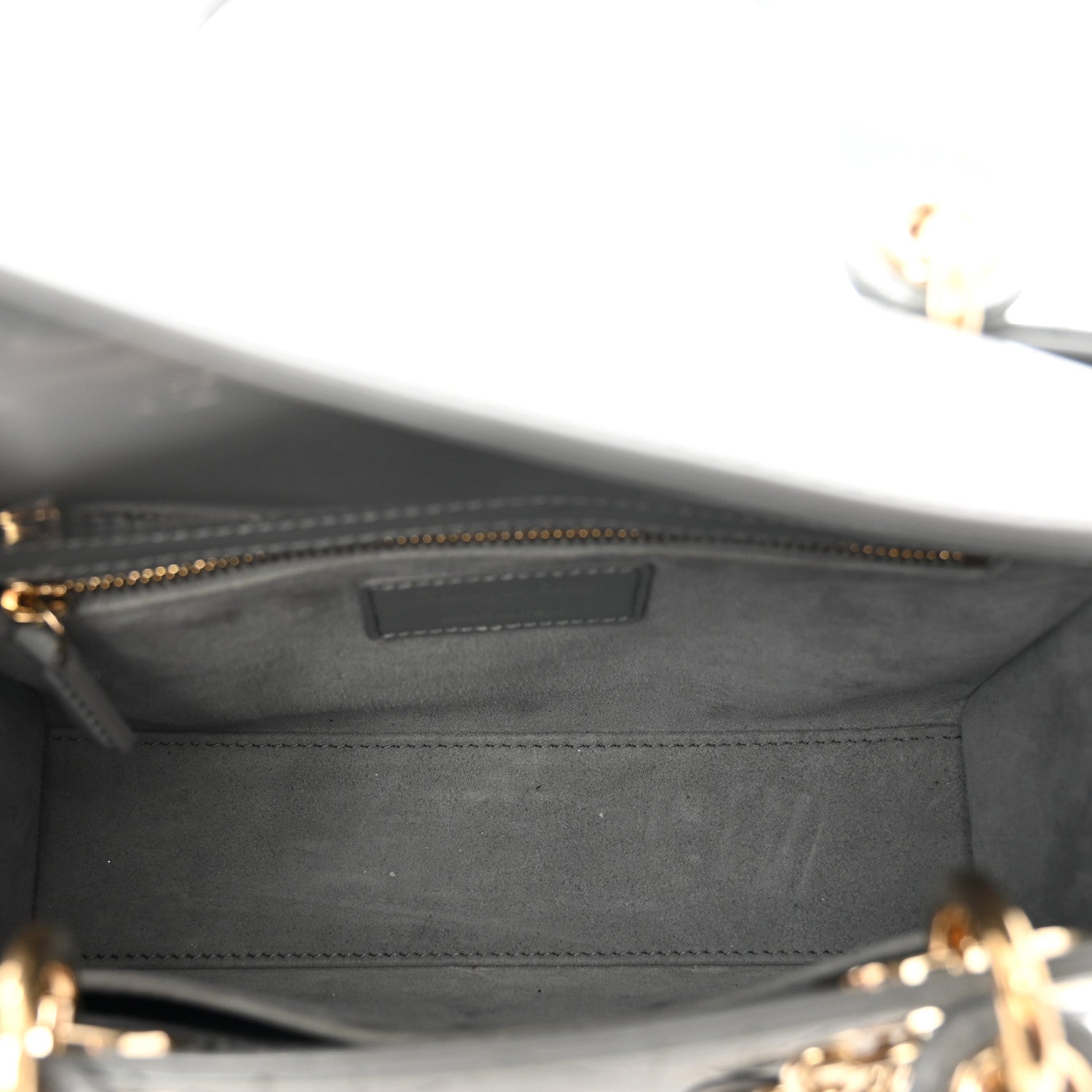 Christian Dior Patent Cannage Small Lady Dior Grey 5 of 9