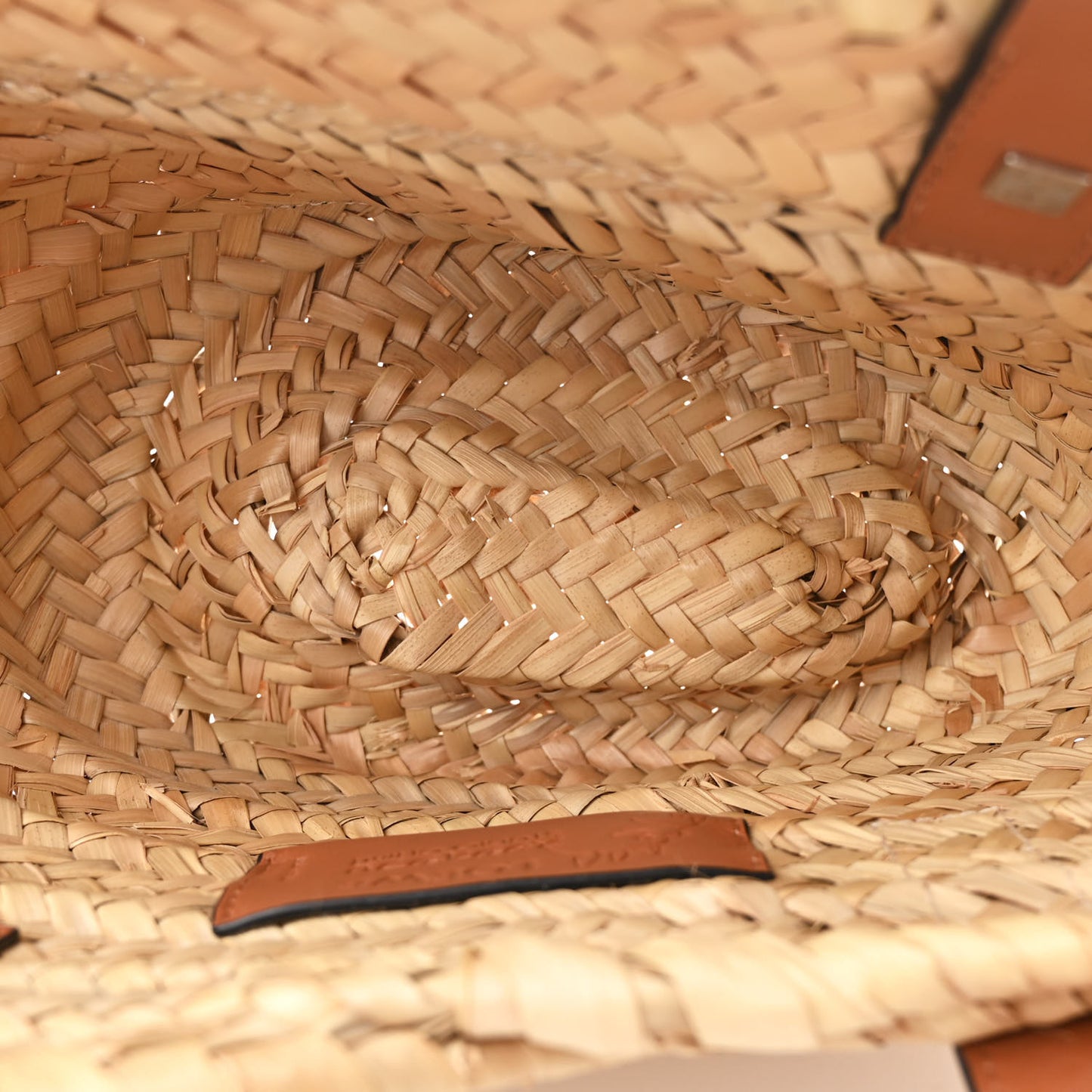 X MY NEIGHBOR TOTORO Raffia Dust Bunnies Basket Tote Bag Black Tan