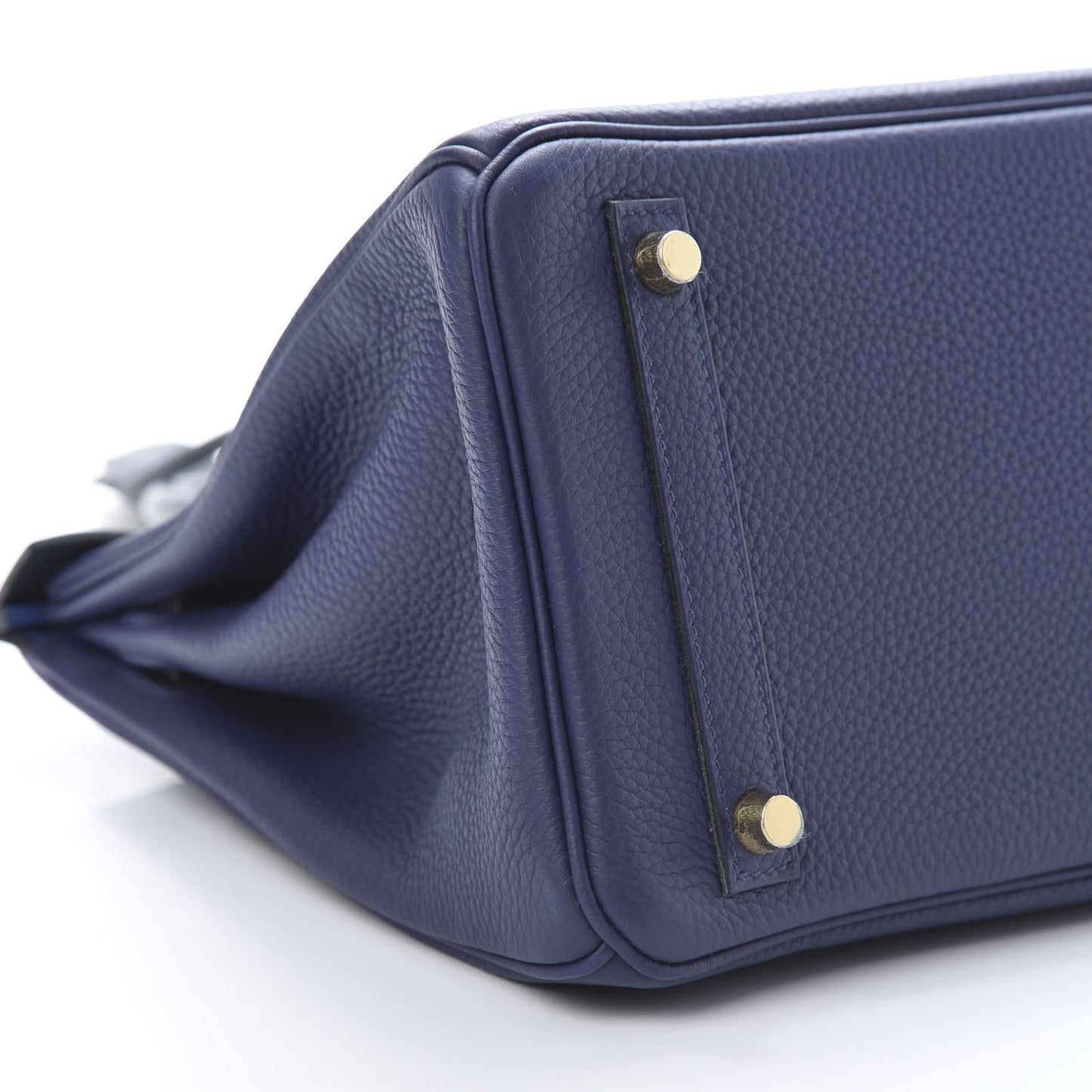 Taurillon Clemence Sombrero Birkin 30 Bleu Encre Bleu Obscur