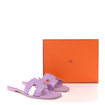Hermes Epsom Oran Sandals 40 Violet Amethyste 9 of 9